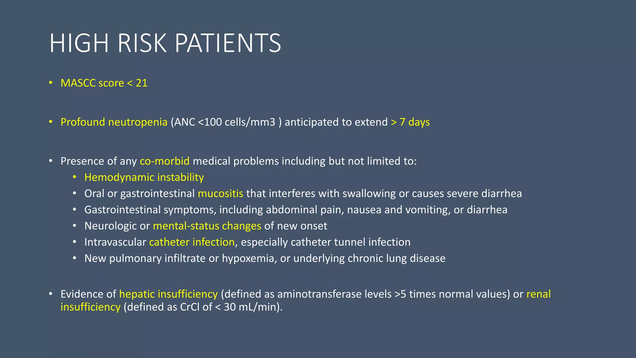 Febrile neutropenia | PPTX