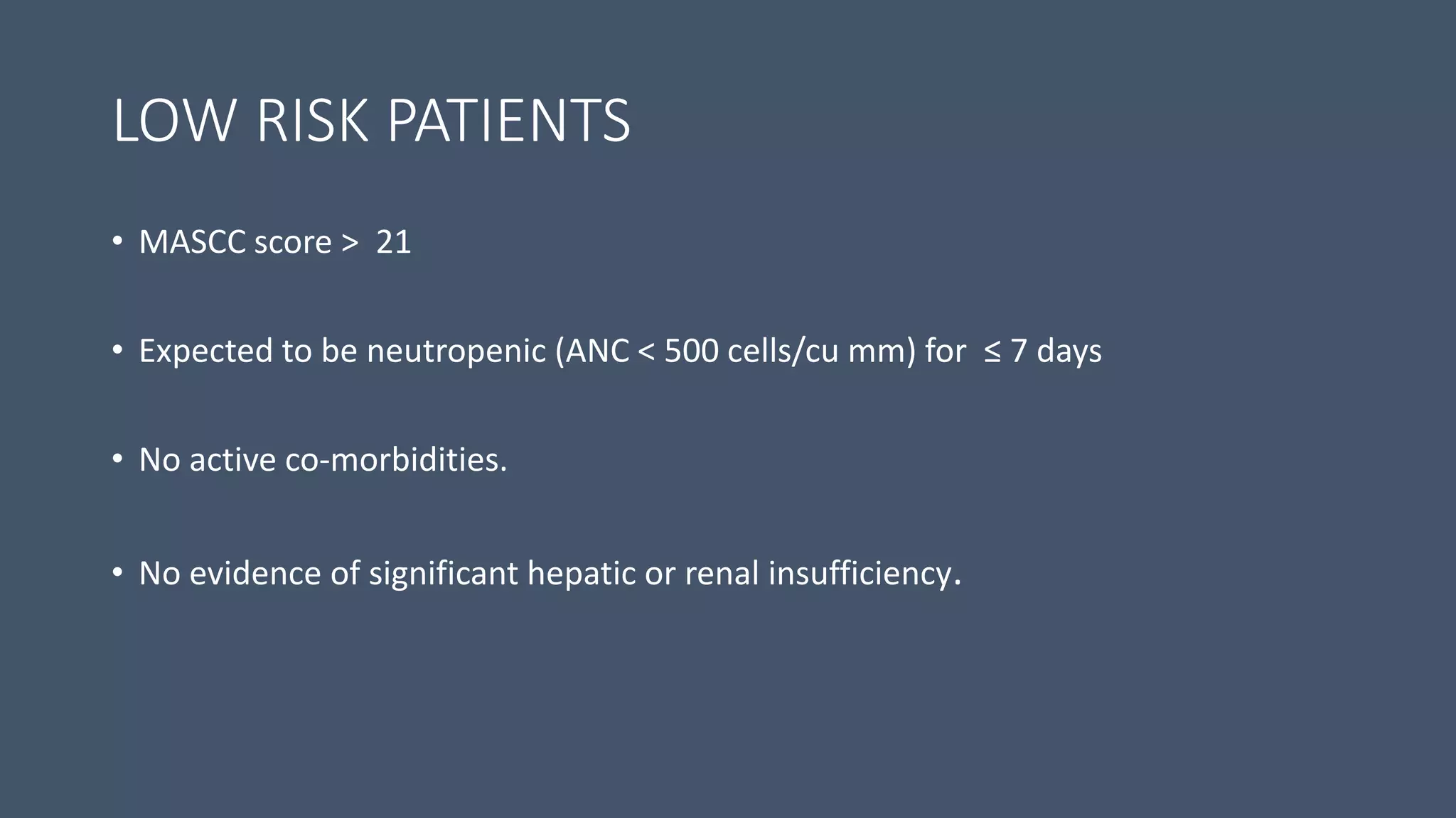 Febrile neutropenia | PPTX