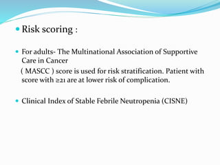 Febrile neutropenia in chidren | PPTX
