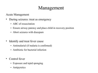 Febrile seizures children and pediatric medicine | PPTX