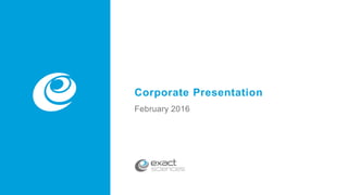 v
Corporate Presentation
February 2016
 