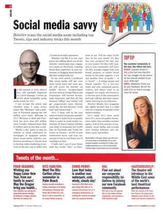 Social Media Savvy - February 2012