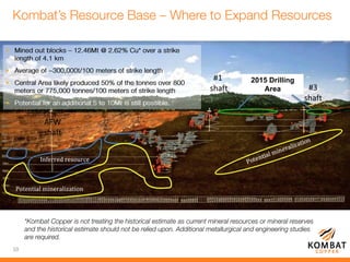 10



 .
2015 Drilling
Area #3
shaft
#1
shaft
AFW
shaft
 