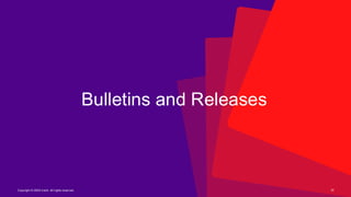 Copyright © 2026 Ivanti. All rights reserved. 22
Bulletins and Releases
 