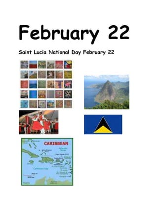 February 22<br />Saint Lucia National Day February 22<br /> <br /> <br />February 23<br />February 23rd in History<br />1970 Guyana becomes a republic (National Day)<br />1987 Supernova 1987A in LMC 1st seen; 1st naked-eye supernova since 1604<br />February 24<br /> Flag Day Mexico<br />    <br />February 25<br />February 25th in History<br />1963 Beatles release their 1st single in US quot;
Please Please Mequot;
<br />      <br />1969 Mariner 6 launched for fly-by of Mars<br />  <br />         <br />February 26<br />February 26th in History<br /> 1797 Bank of England issues 1st £1-note<br />  <br />February 26th birthday<br />1802 Victor Hugo France, author (Hunchback of Notre Dame, Les Miserables)   <br />          <br />February 27<br />February 27th in History<br />0837 15th recorded perihelion passage of Halley's Comet<br />     <br />February 27th birthday<br />1622 Rembrandt Carel Fabritius Dutch painter<br />                 <br />February 28<br />February 28th in History<br />1066 Westminster Abbey opens<br />   <br />1935 Nylon discovered by Dr Wallace H Carothers<br />February 28<br />February 28th 2010 Holi (Hindu Festival)<br />       <br />