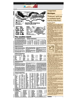 Chicago Tribune 1987: Assignment Michigan 
