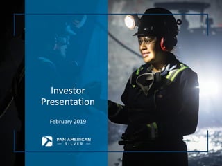 Investor
Presentation
February 2019
 