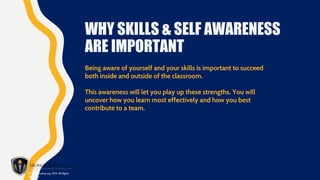 Self & Skills Awareness Presentation - Leadership, Values, and Benefits ...