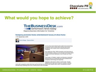 What would you hope to achieve? 