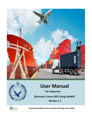 Form I filing For Importer using Weboc | PDF