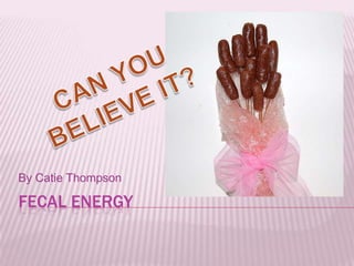 By Catie Thompson

FECAL ENERGY
 