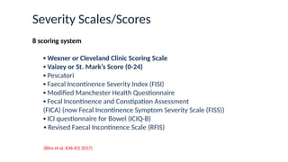 Fecal Incontinence management strategies | PPTX