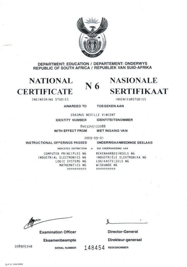 N6 Certificate n6-certificate
