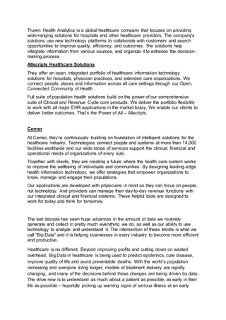 Healthcare Analytics | PDF