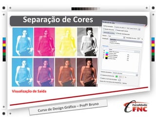 Separação de Cores
Visualização de Saída
 