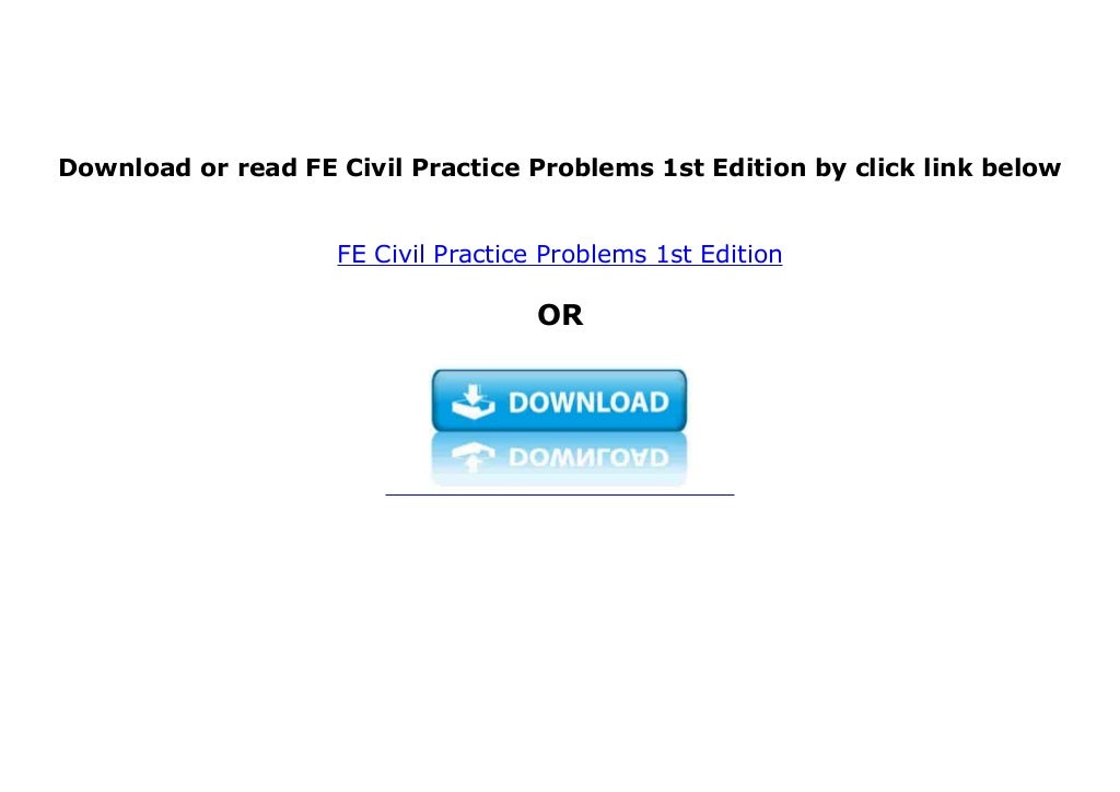 PDF DOWNLOAD FE Civil Practice Problems 1st Edition Full Pages pdf download fe civil practice problems 1st edition full pages