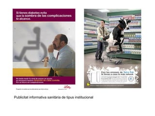 Publicitat informativa sanitària de tipus institucional 