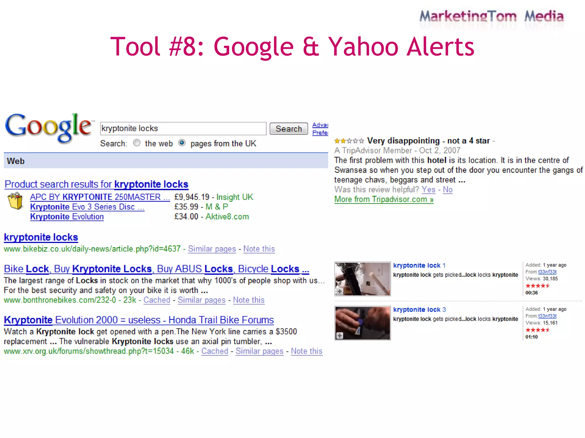 Tool #8: Google & Yahoo Alerts 