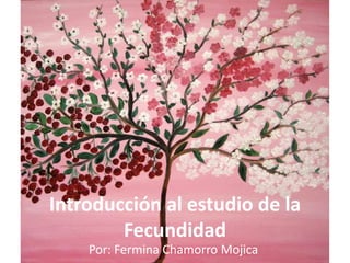 Introducción al estudio de la
        Fecundidad
    Por: Fermina Chamorro Mojica
 