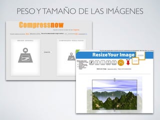 PESOYTAMAÑO DE LAS IMÁGENES
 