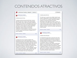 CONTENIDOS ATRACTIVOS
 