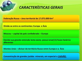 CARACTERÍSTICAS GERAIS