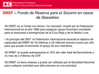 Dregf Cooperación internacional en situaciones de desastres la Federacion ...