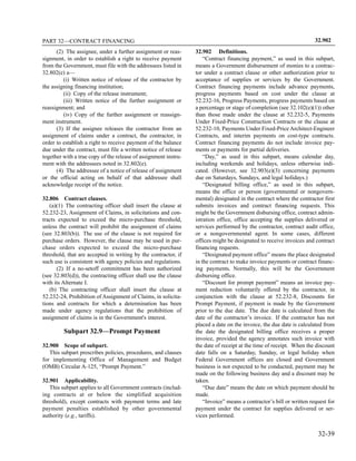 Federal acquisition regulation contrat finance | PDF