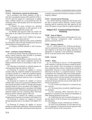 Federal acquisition regulation contrat finance | PDF