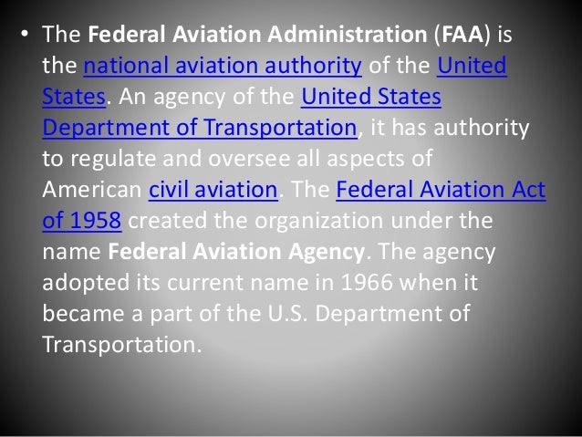 Federal Aviation Administration
