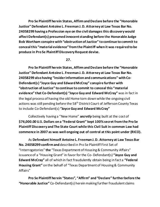 Rico Federal Complaint Defendant S Antoine L Freeman J D Attor | rico federal complaint defendant s antoine l freeman j Rico Federal Complaint Defendant S Antoine L Freeman J D Attor | rico federal complaint defendant s antoine l freeman j