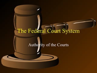 The Federal Court System
Authority of the Courts
 