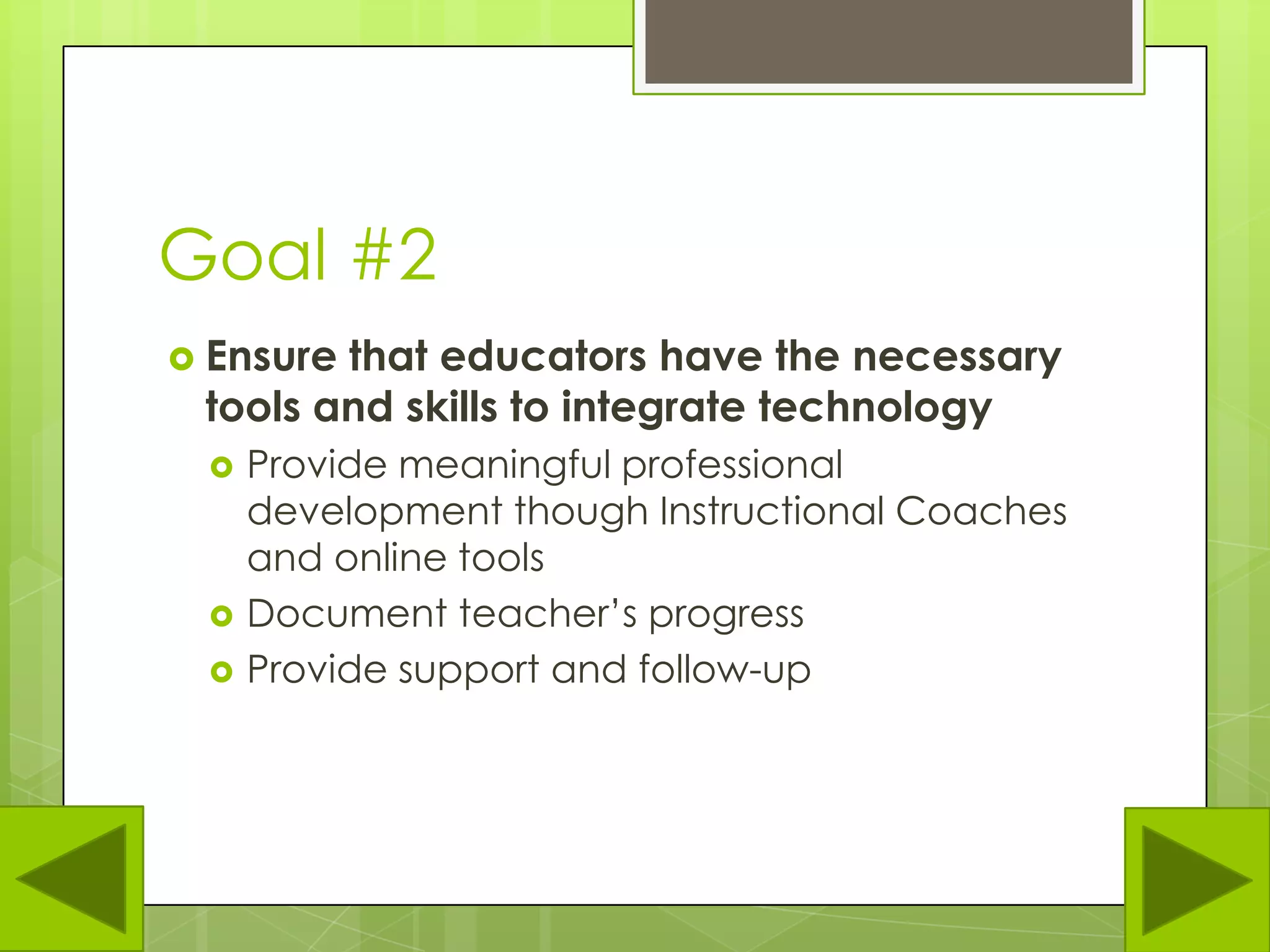 Computer RatiosTeacher to Computer Ratio 1:1Student to Computer Ratio 3:1