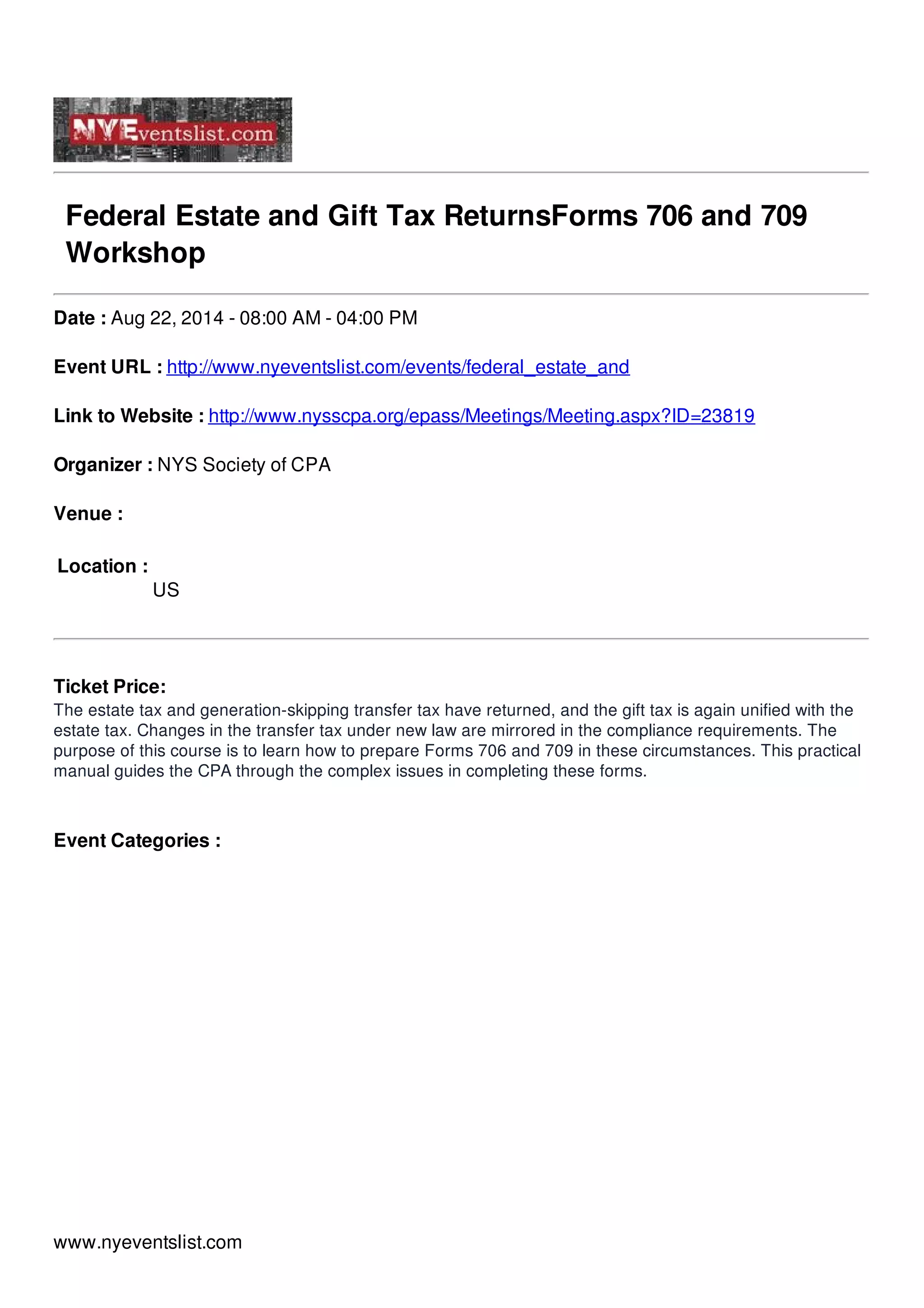 Federal estate and gift tax returns forms 706 and 709 PDF