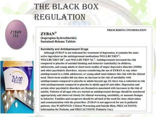THE BLACK BOX
REGULATION
 