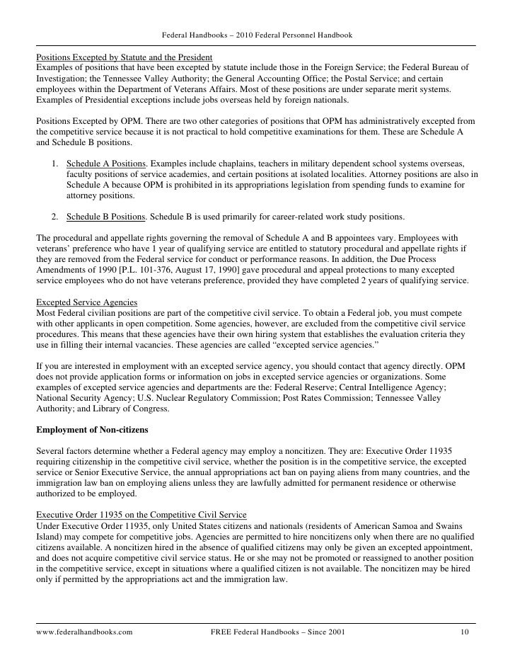 Federal Handbook 2010