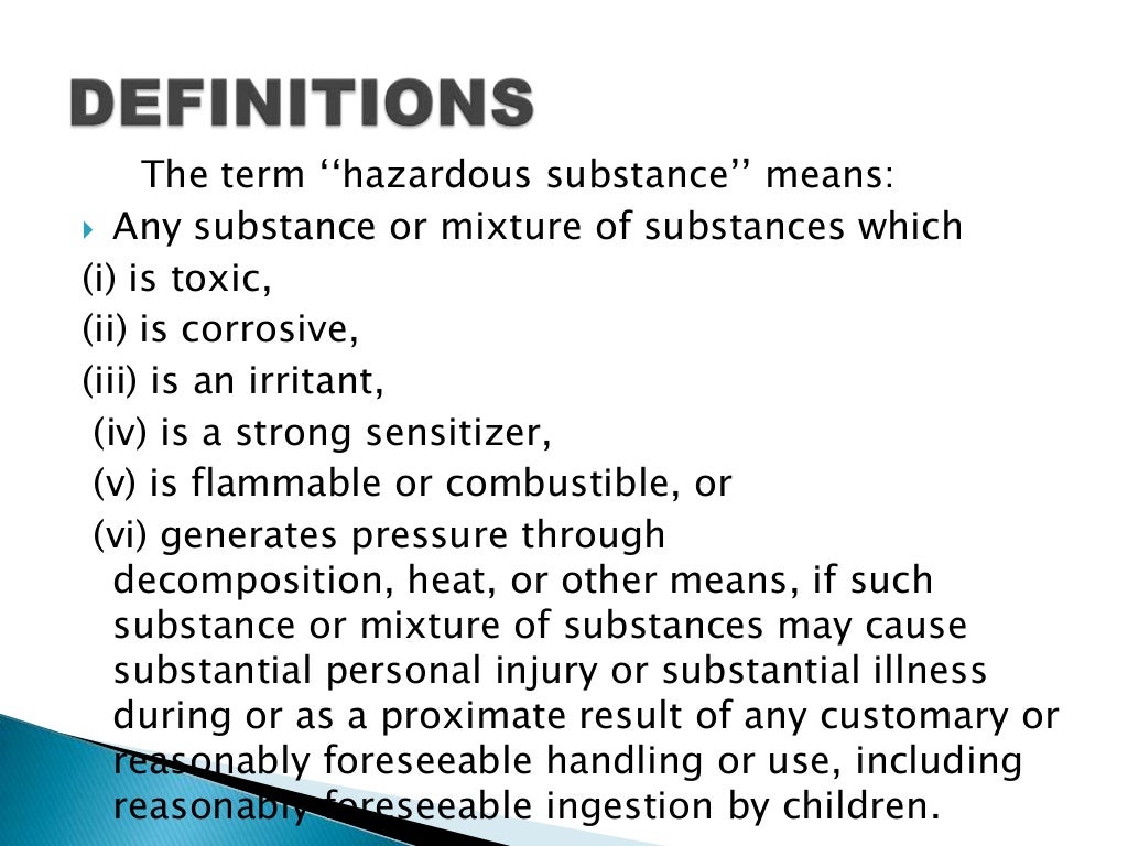 Federal hazardous substances act