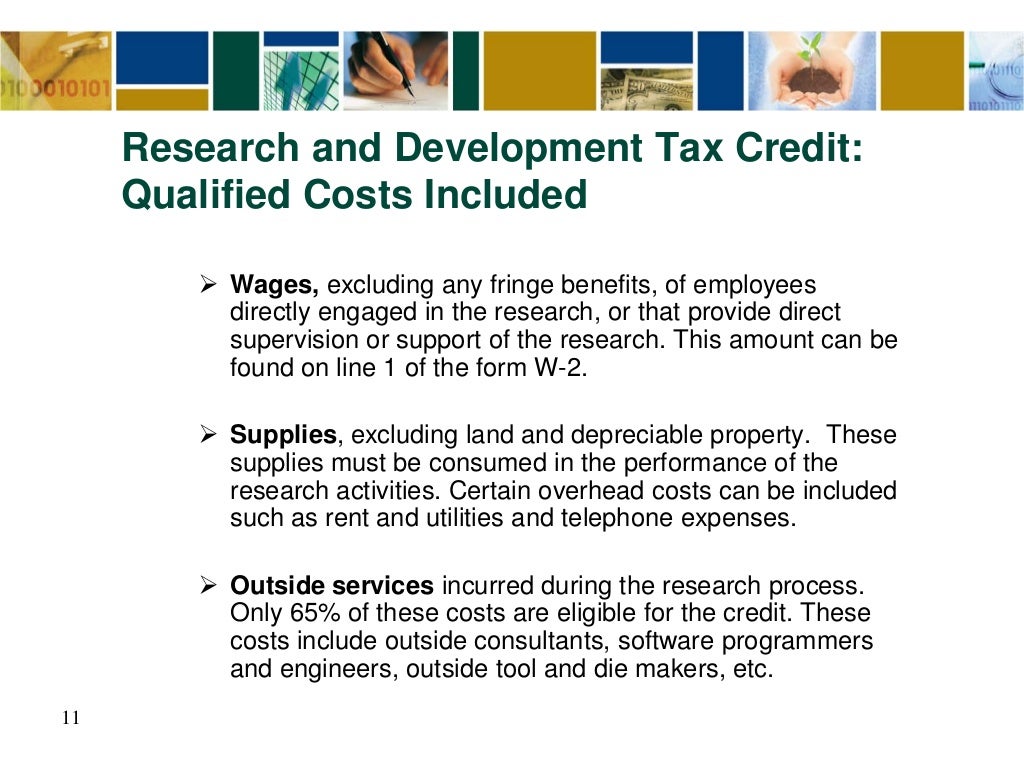 Research and Development Tax Credit