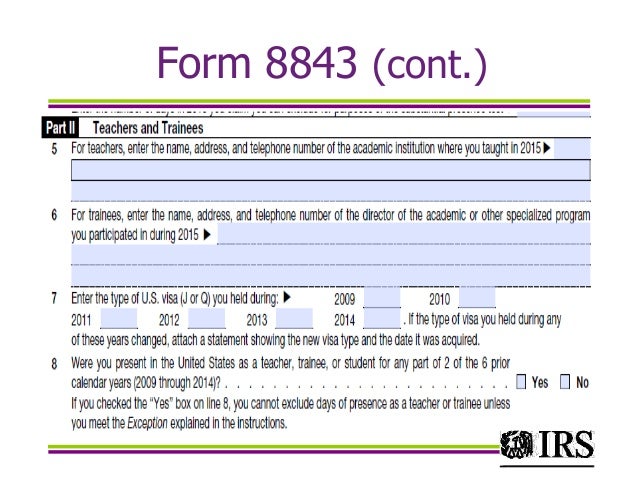 IRS Federal Income Tax For Residential Aliens 2016