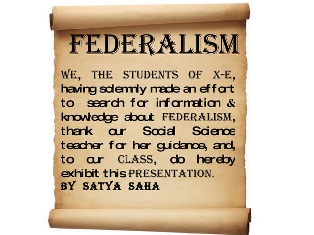 federalism-ppt