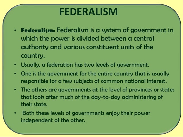 federalism