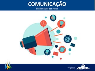 COMUNICAÇÃO
Sensibilização dos atores
 