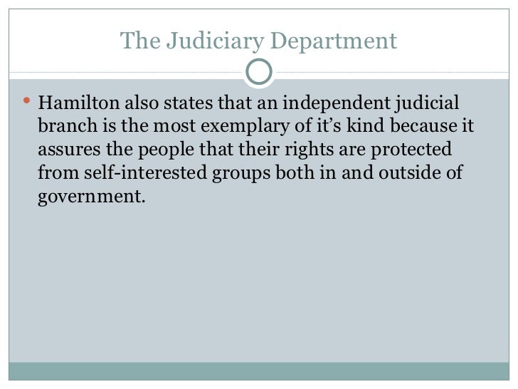 hamilton federalist 78 summary