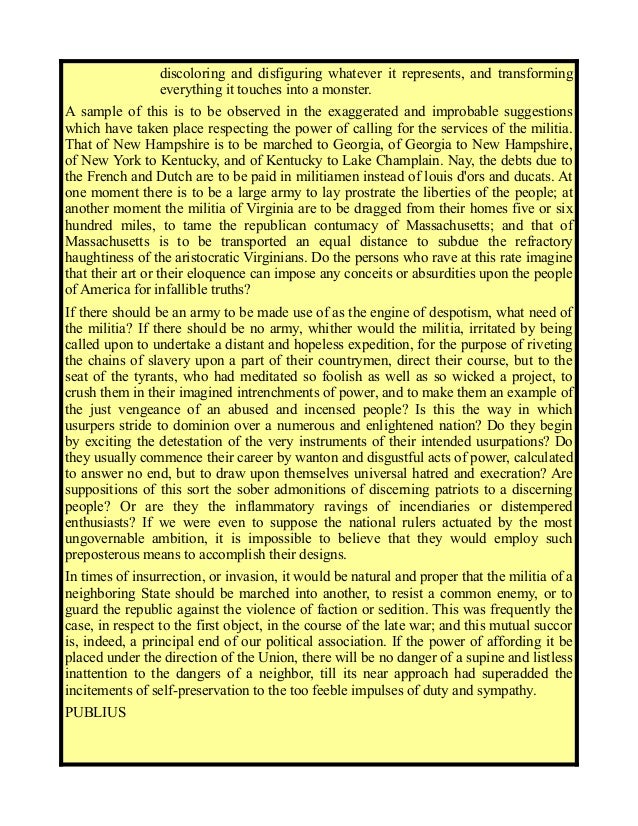 2nd amendment federalist papers 29 image