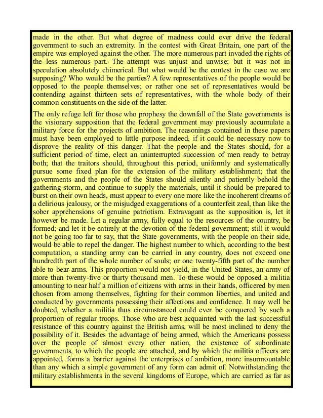 Federalist 47 summary picture