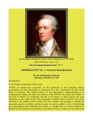 Special Edition Brought To You By; Chuck Thompson of TTC Media
Digital Publishing; August, 2013
http://www.gloucestercount...