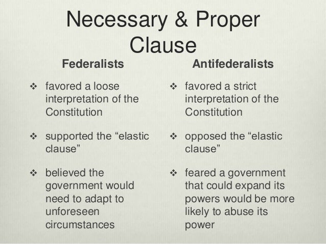 Federalist and anti federalist essay