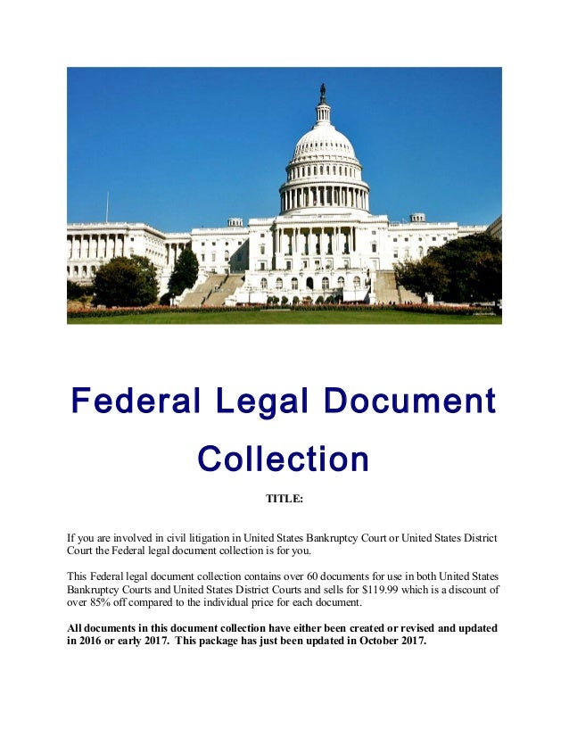 Federal legal document collection