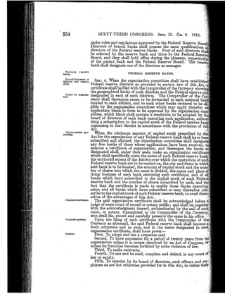Federal Reserve Act  of1913