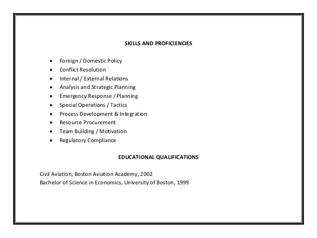 special skills on resumes
